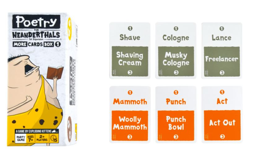 Poetry for Neanderthals : More Cards Box 1 Expansion